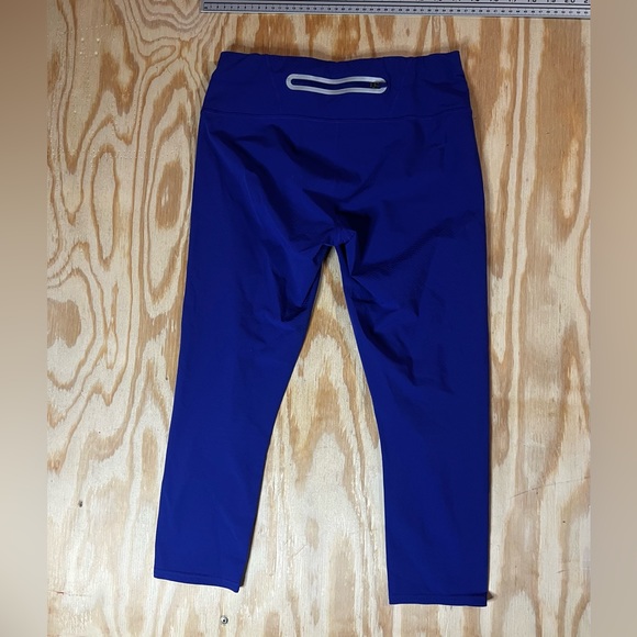 Athleta blue leggings with zipper back pocket. Size small - Picture 2 of 6